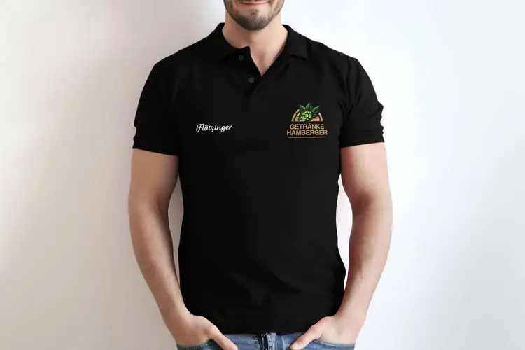 Getränke Hamberger Stick Polo-Shirts